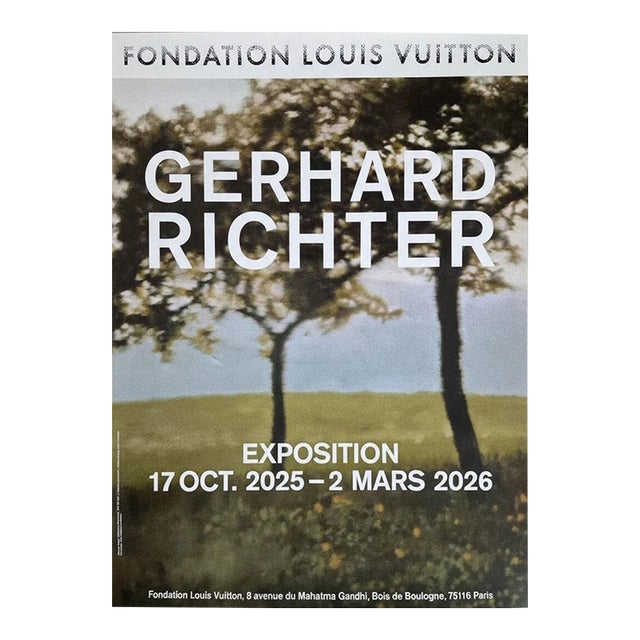 Gerhard Richter Fondation Louis Vuitton Exhibition Poster For Sale