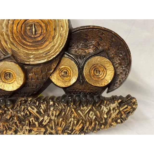 Mid Century Owl Wall Sculpture For Sale - Image 15 of 18