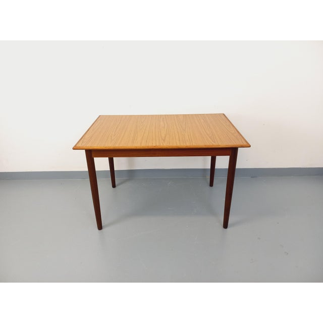 Vintage Scandinavian Style Rectangular Dining Table in Teak and Melamine, 1950s-1960s For Sale - Image 11 of 18