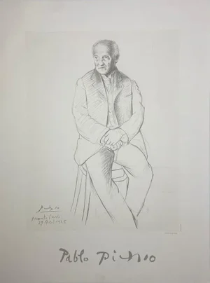 "Untitled, Seated Figure" From the Marina Picasso Poster Collection,
