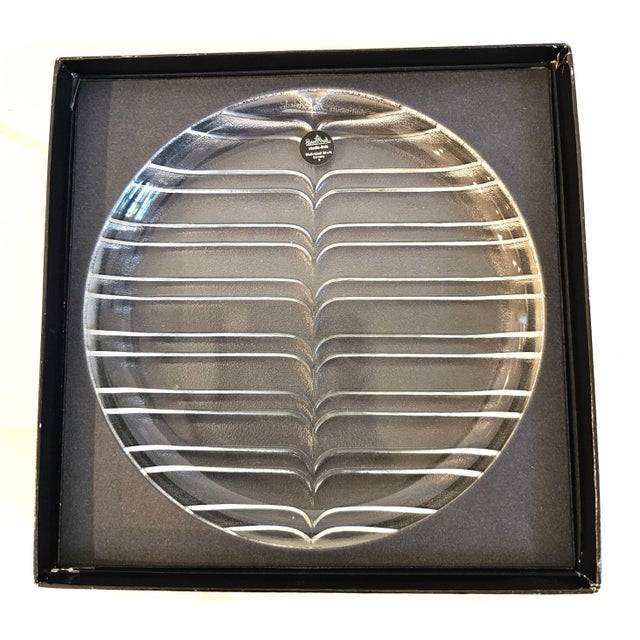Mid-Century Modern 1980s Rosenthal Studio-Linie "Arabesk" Crystal Plates by Nanny Still - Set of 2 For Sale - Image 3 of 5