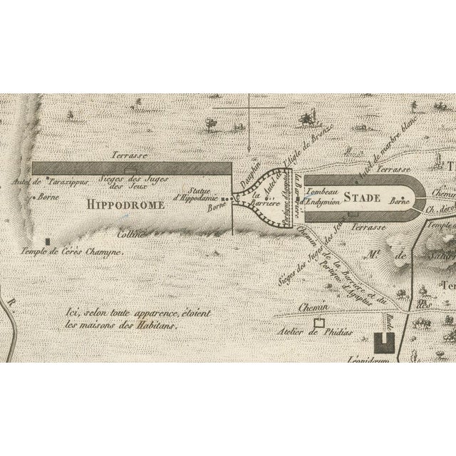 Ancient Olympia and Olympic Games Site Plan from Ambroise Tardieu, 1825 For Sale - Image 4 of 13