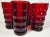 Vintage Art Nouveau Ruby Tumblers- Set of 4 For Sale - Image 6 of 6