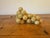 Classic Vintage Italian Alabaster Grape Cluster. Small, or shall I say a normal size cluster of grapes! Wood stem. The...