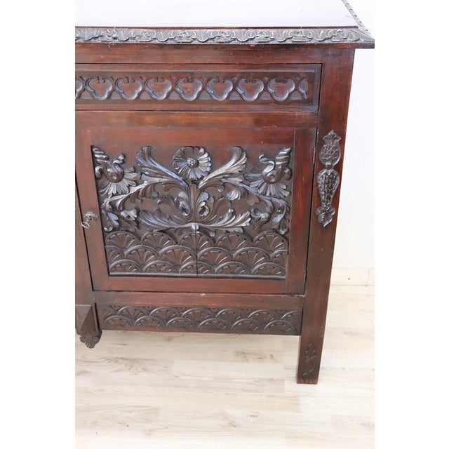 Sideboard in Carved Beech, Early 20th Century For Sale - Image 13 of 16