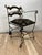 Vintage Wrought Iron Curule Armchair With Sculptural Scrollwork For Sale - Image 11 of 11