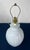 Postmodern 1980s Periwinkle Blue Ceramic Melon Table Lamp Postmodern Fluted Ribbed Statement Lamp For Sale - Image 3 of 7