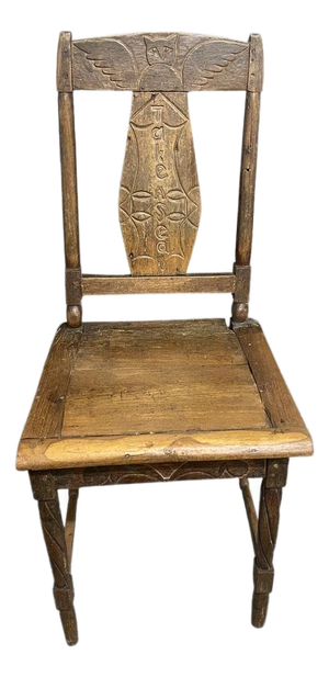 Andrianna Shamaris Wabi Sabi Carved Chair