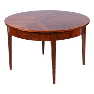 Art Deco Extendable Dining Table in Walnut, Czech, 1920s For Sale