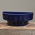 Ceramic Pair of Vintage Japanese Modernist Dark Blue Half Moon Ikebana Vases For Sale - Image 7 of 9