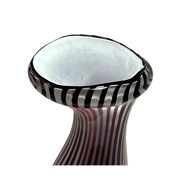 Glass 1950s AVeM Murano Hand-Blown Vase | Attributed to Anzolo Fuga | Astrale Series Italian Art Glass For Sale - Image 7 of 8