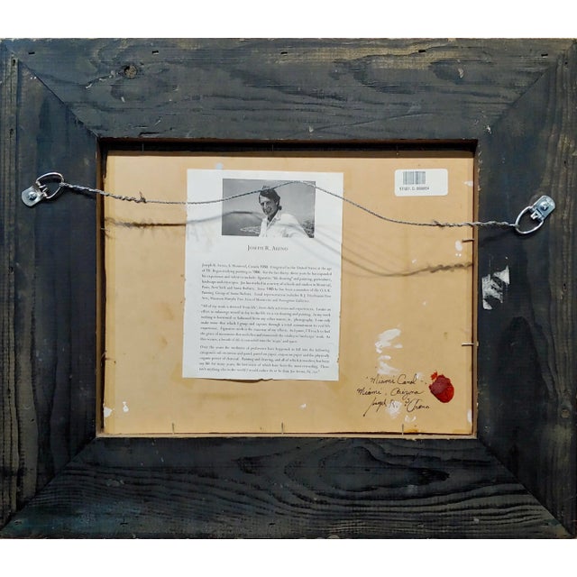 Brown Joseph Areno -View of Miami Canal in Arizona - Oil Painting For Sale - Image 8 of 10