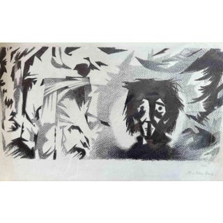 Adolf Reinhold Hallman, New York, Drawing, Mid-20th Century For Sale