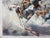 1970s Original Bill Larsen Native American Indian Chief Horse Hunt Oil Painting Canvas For Sale - Image 12 of 13