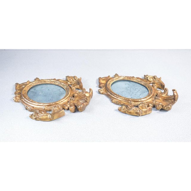 Louis XV Mirrors in Gilded Ceramic, Set of 2 For Sale - Image 6 of 18