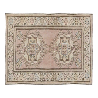 Vintage Turkish Anatolian Knotted Wool Rug, 3'5''x4'3'' For Sale