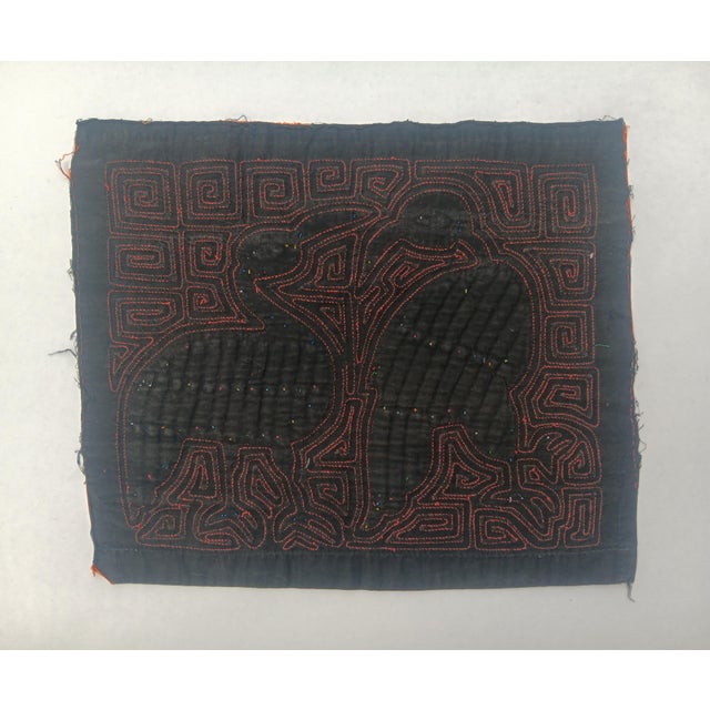 Mola Fabric by Cuna Indians from San Blas Island, Panama, 1970s, in Very Good conditions. Designed 1970 to 1979