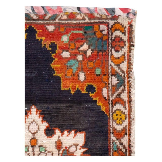 Rustic Galerie Shabab Collection Mid-20th Century Persian Hamadan Throw Rug For Sale - Image 3 of 8