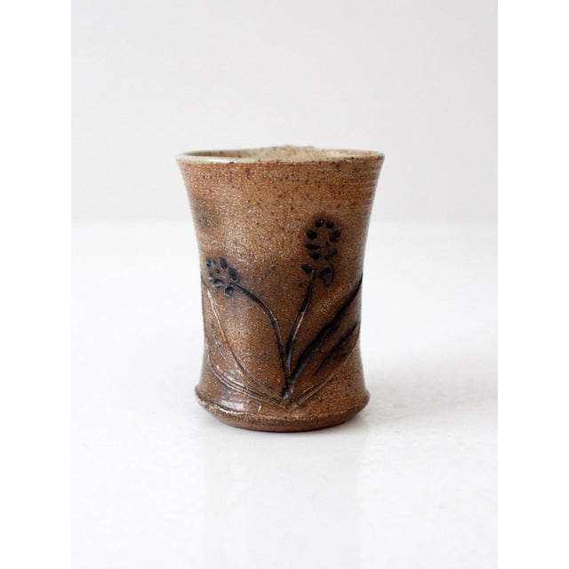 Contemporary Vintage Studio Pottery Mug For Sale - Image 3 of 10