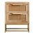 Natural Rattan Wooden Bedside Table For Sale