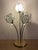 1991 Four-Light Lotus Bouquet Lamp in Beveled Glass For Sale - Image 9 of 10