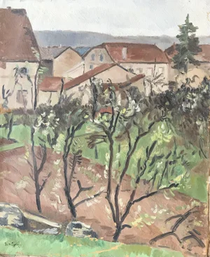 Isaac Charles Goetz, Village, 1930