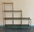 1960s Mid-Century Modern Faux Bamboo Brass Etagere With Stair Form and Smoked Glass For Sale - Image 5 of 12