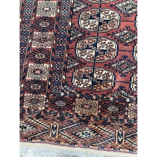 Nice Antique Turkmen Bokhara Rug, 1890s For Sale - Image 4 of 18
