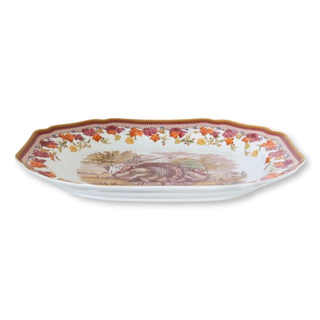 Cabin Large Spode for Williams Sonoma Turkey Platter For Sale - Image 3 of 3