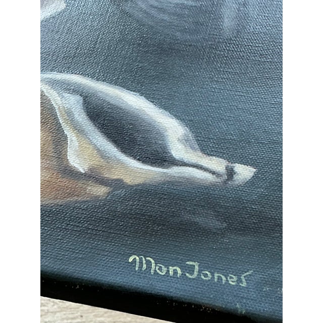 Vintage Mon Jones Shell Still Life Oil Painting For Sale - Image 9 of 12