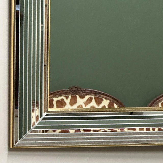 Disco Mirror with Layered Bevelled Frame from Deknudt, 1980s For Sale - Image 4 of 10