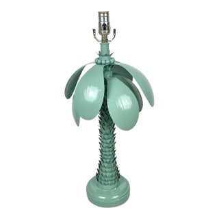 Newly Lacquered Vintage Palm Tree Lamp For Sale