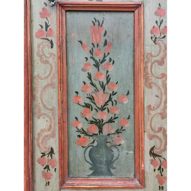 Painted Tyrolean Wardrobe in Fir For Sale - Image 10 of 18
