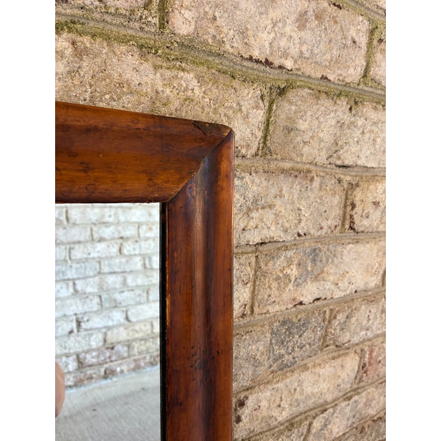 Vintage Wooden Mirror For Sale - Image 9 of 14
