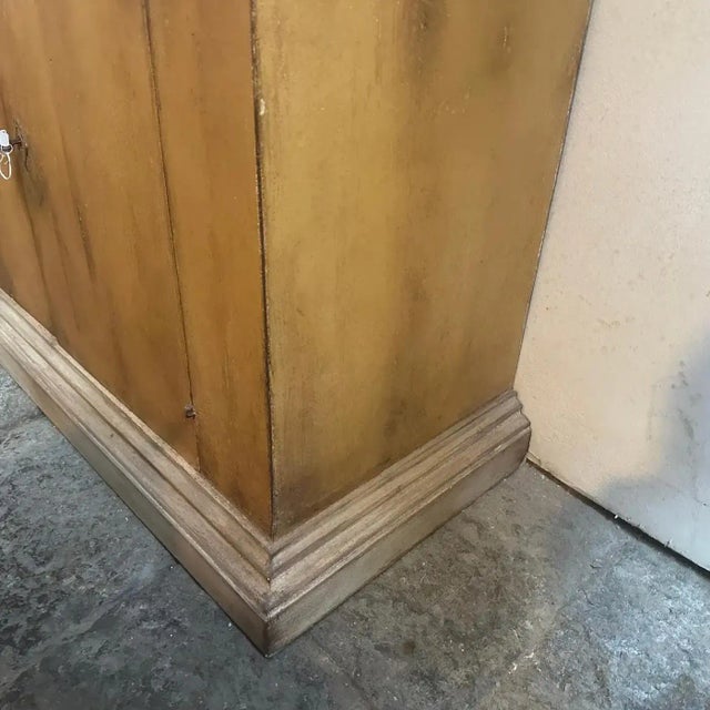 Late 19th Century Louis Philippe Orange Lacquered Wood Italian Secretaire For Sale - Image 6 of 12