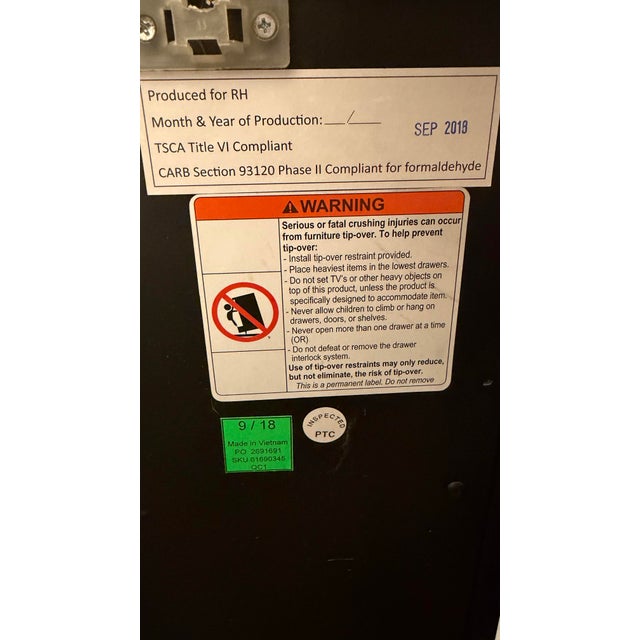 Rh 80" Wyeth Carbonized Split Bamboo Sideboard: For Sale - Image 11 of 12