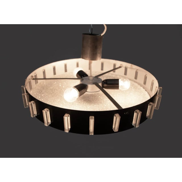 Stilnovo Drum Pendant Light in the style of Stilnovo, Italy, 1950s For Sale - Image 4 of 7