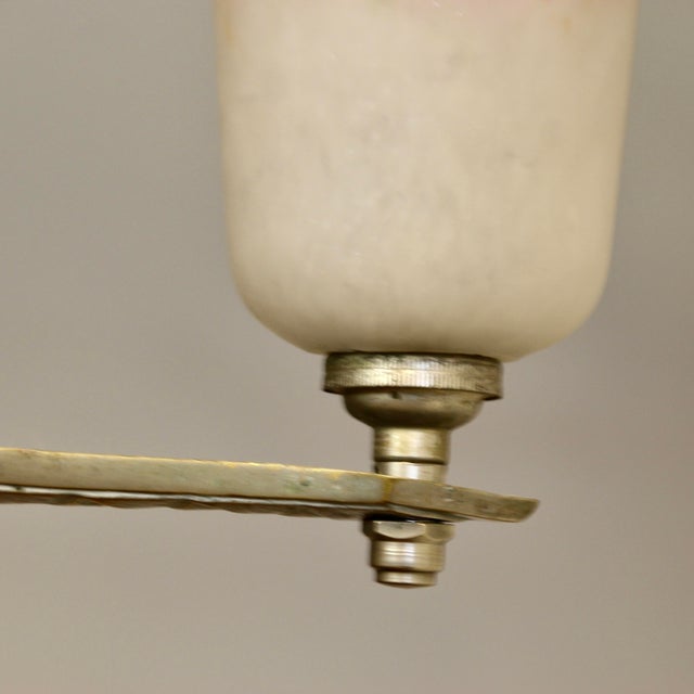 Art Deco French Ceiling Lamp from Noverdy, 1920s For Sale - Image 10 of 11