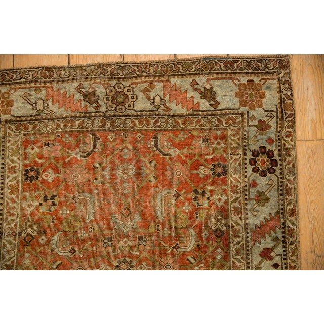 1930s Vintage Persian Bijar Herati Wool Rug Runner For Sale - Image 13 of 13