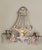 A fine pair of 1930s solid brass swan and harp crystal wall sconces. Non-electrified featuring 20 Crystal prisms on each...