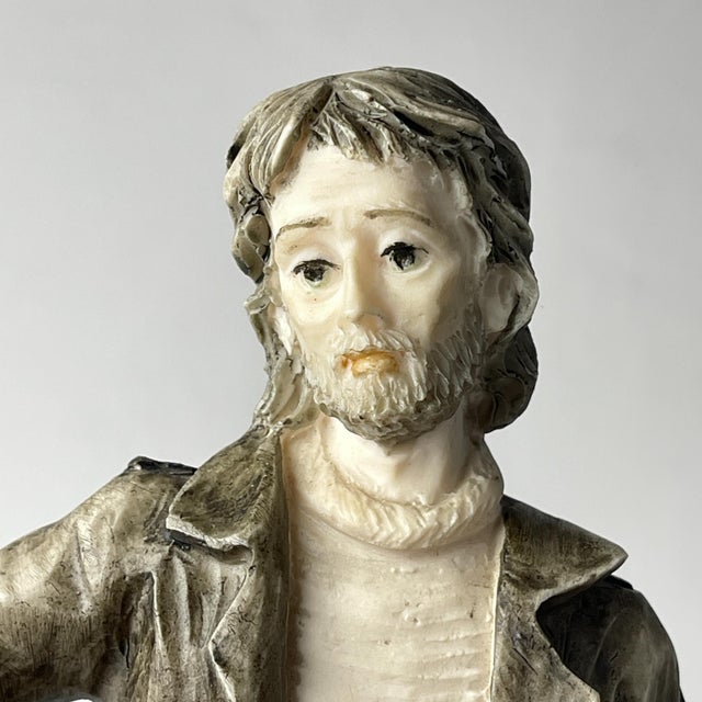 Vintage ceramic sculpture "Artist" by Capodimonte made in Italy in the 1970s. The sculpture has the original...