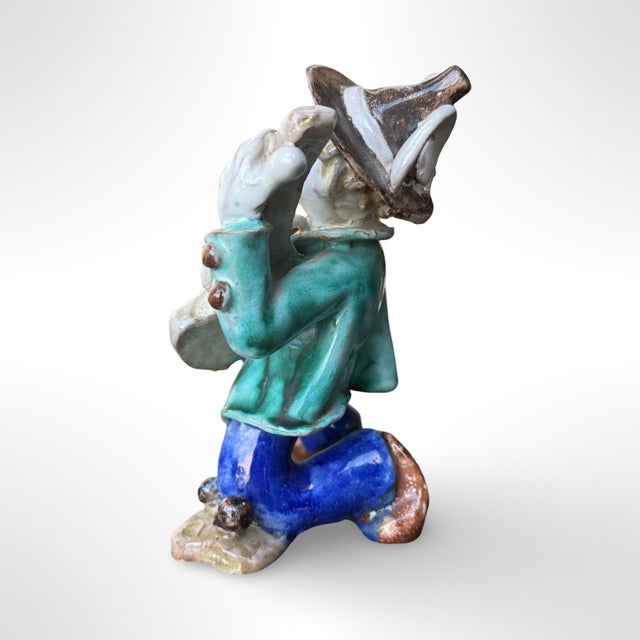 Vintage Italian Leopold Anzengruber Musician Figurine – Handcrafted & Painted For Sale In San Diego - Image 6 of 7