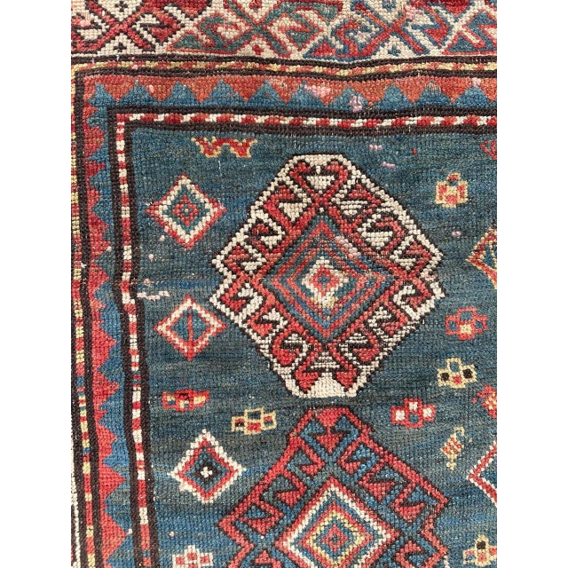 19th Century Antique Kazak Rug, 1890s For Sale - Image 5 of 18