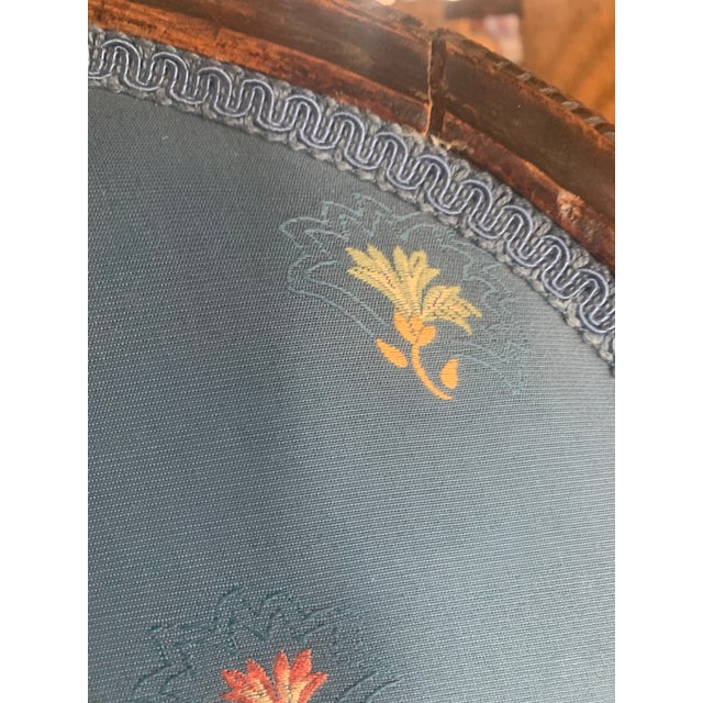 Wood Bergère Armchair French Louis XVI Style For Sale - Image 7 of 7