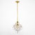 French French Crystal Drop Pendant, Antique Brass, Circa 1920 For Sale - Image 3 of 9