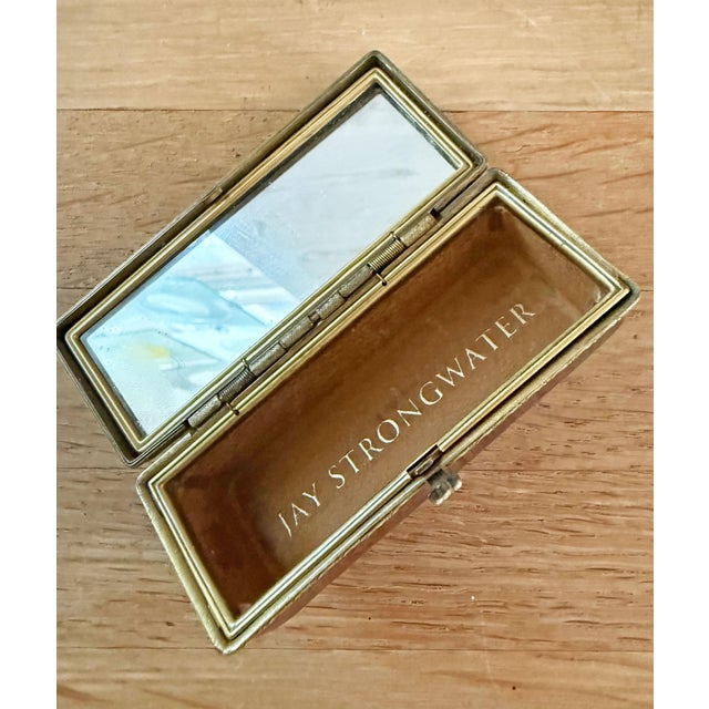 Contemporary Jay Strongwater Enameled & Swarovski Box or Lipstick Case For Sale - Image 3 of 6