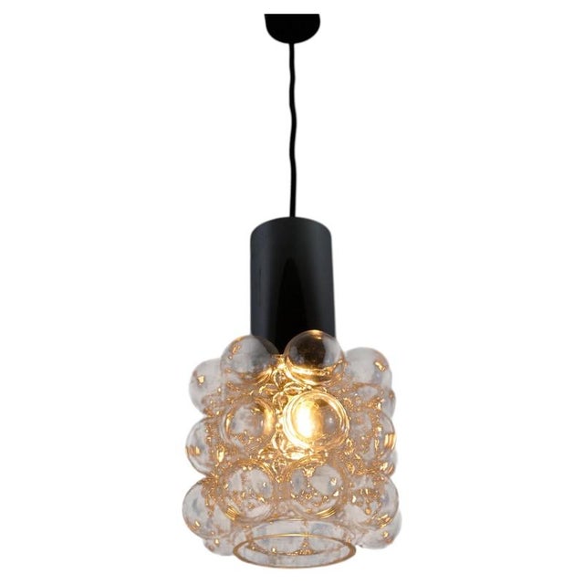 Bubble Glass Pendant Lamp by Helena Tynell for Glashütte Limburg, 1960s For Sale - Image 12 of 12