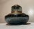 Large Vintage Handmade Hand Blown Control Bubble Glass Bronze Desk Inkwell Jar For Sale - Image 4 of 10