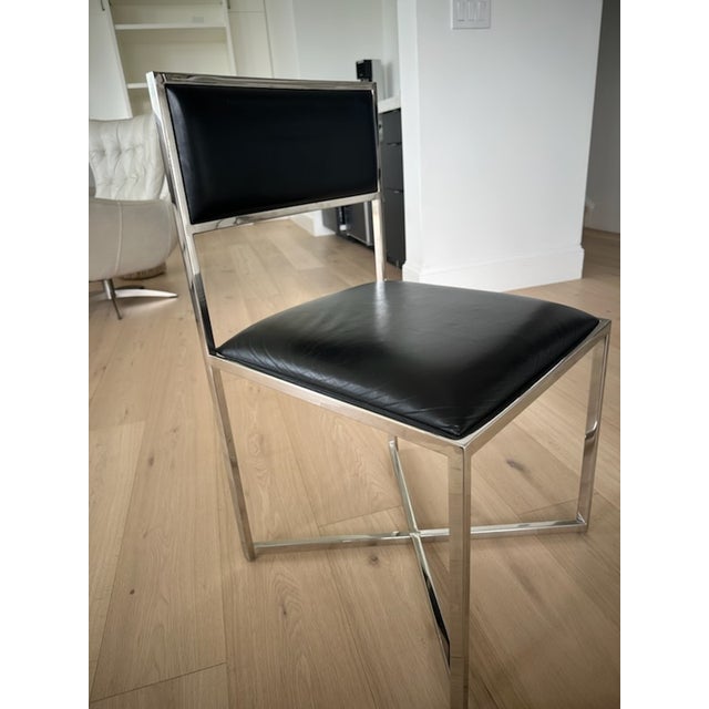 Metal Williams Sonoma Home Dining Chairs - Set of 5 For Sale - Image 7 of 7