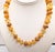 Vintage Signed Givenchy Goldtone Faux-Amber Beaded Necklace For Sale In Philadelphia - Image 6 of 9
